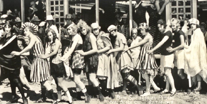 Typical Women's Swimsuits in 1917-1918